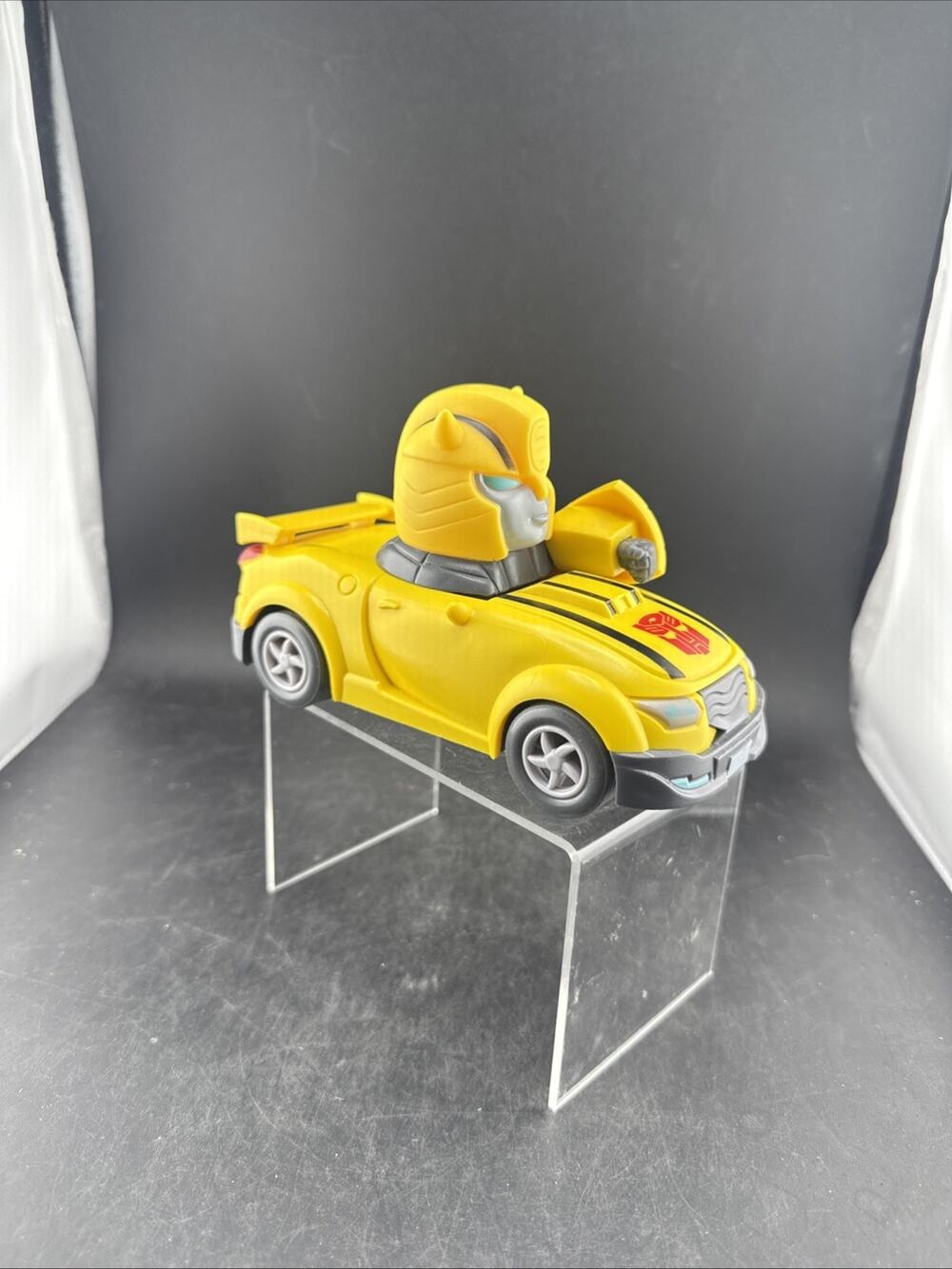 Transformers Authentics Bumblebee Pull Back Racer Car Hasbro Autobot Toy Figure